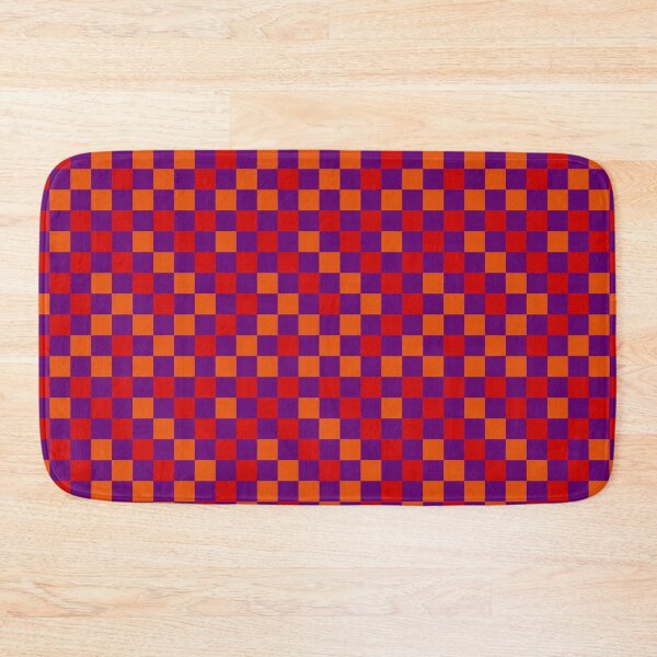 Item preview, Red Orange and Purple Checkered  Design   designed and sold by PatternTitan.