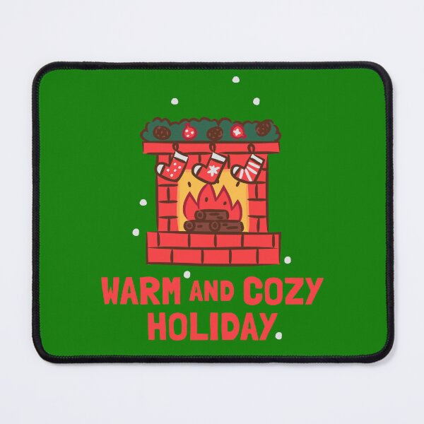 Item preview, Cozy Brick Fireplace with Christmas Socks Holiday Illustration designed and sold by monkik.