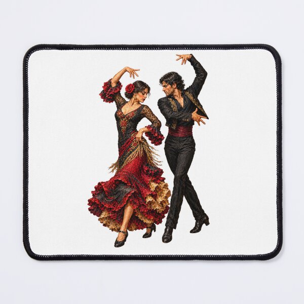 Item preview, Malaga Flamenco Dancers - Vintage Spanish Passion Art designed and sold by PrintGo26.