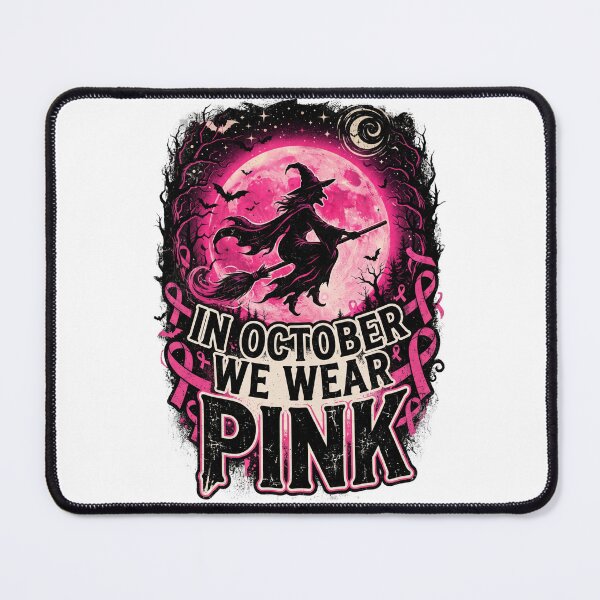 Item preview, halloween witch pink, Pink Awareness Fighter, In October We Wear Pink designed and sold by world+167.