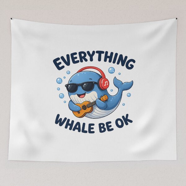 Item preview, Everything Whale Be OK designed and sold by Animavera.