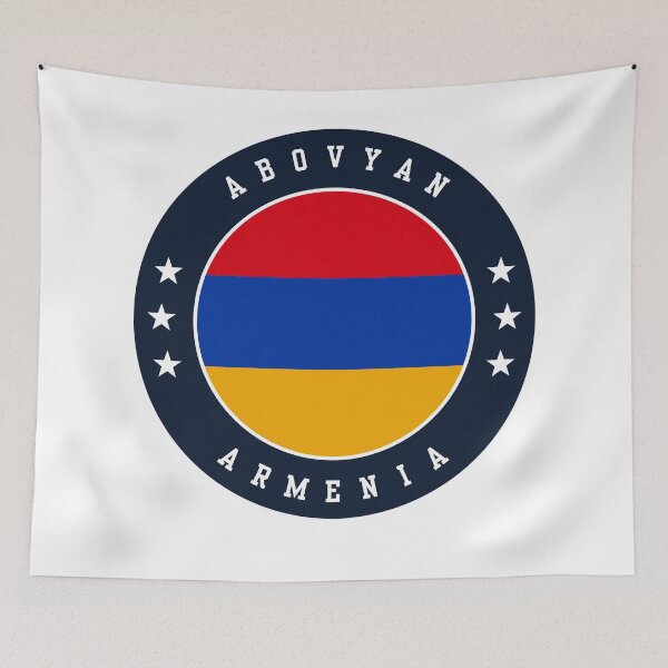 Item preview, Abovyan Armenia Armenian Flag Souvenir Round Badge Crest designed and sold by jeshands.
