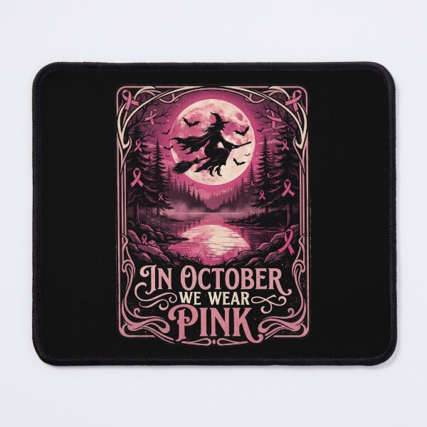 Item preview, halloween witch pink, Pink Awareness Fighter, In October We Wear Pink designed and sold by world+167.