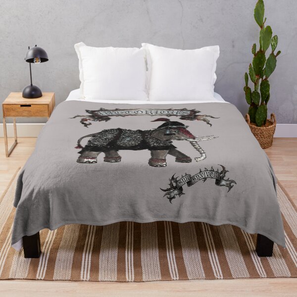Item preview, Armored War Elephant Sketch Banner Art-49 designed and sold by AnneliesMann.