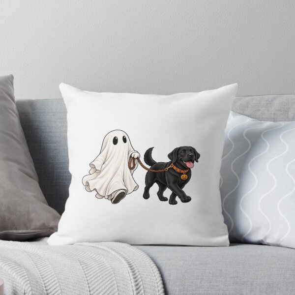 Item preview, Ghost Walking Black Lab Cute Halloween Dog Walker Labrador Graphic designed and sold by PixelForge Studio2.