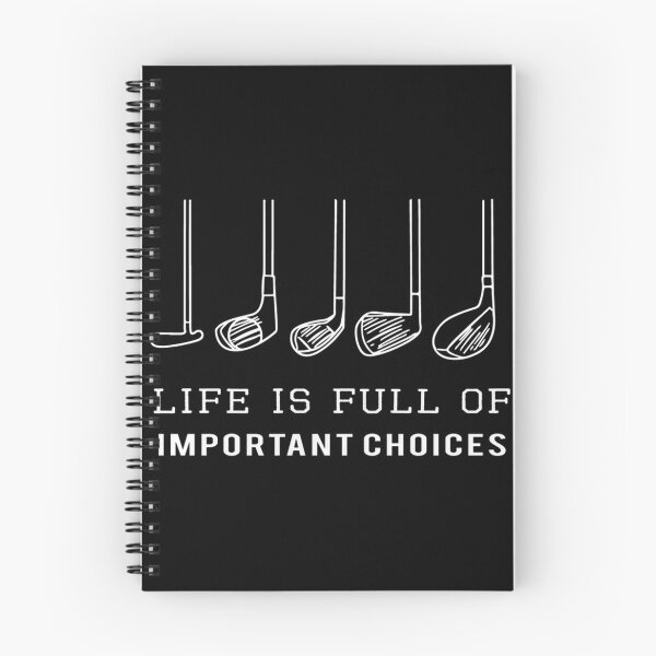 Item preview, Funny Life is Full of Important Choices Golf Gift for Golf Enthusiasts designed and sold by thishipisinking.