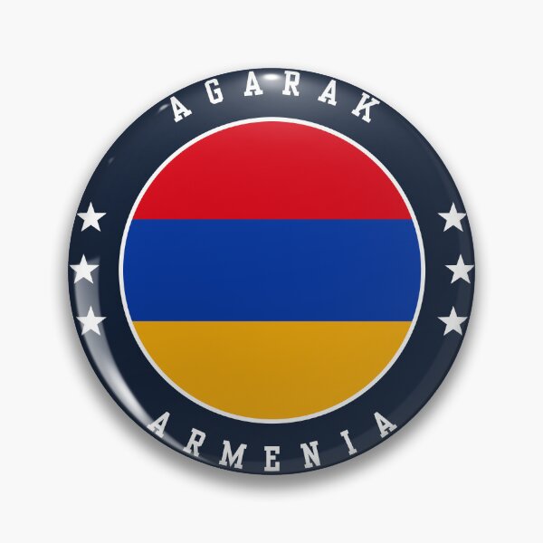 Item preview, Agarak Armenia Armenian Flag Souvenir Round Badge Crest designed and sold by jeshands.