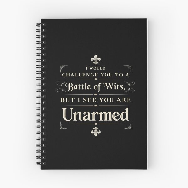 Item preview, Funny Sarcastic Battle Of Wits Quote Vintage Gothic Typography Humor Gift designed and sold by designstoriesMK.