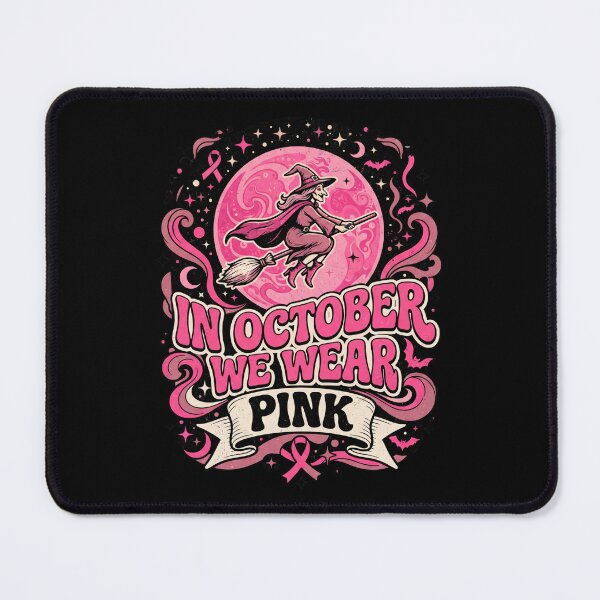 Item preview, halloween witch pink, Pink Awareness Fighter, In October We Wear Pink designed and sold by world+167.