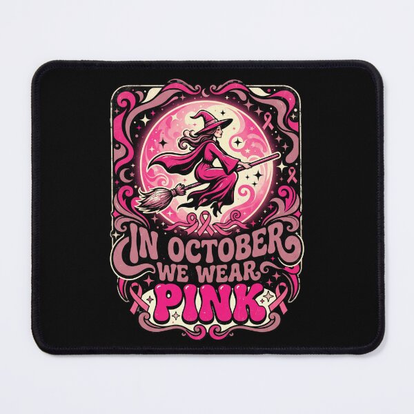 Item preview, halloween witch pink, Pink Awareness Fighter, In October We Wear Pink designed and sold by world+167.