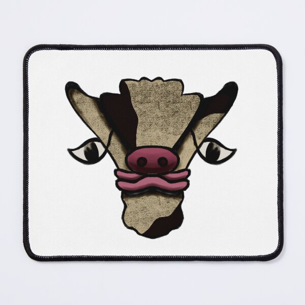 Item preview, Cute Cow Face Textured Tan – Farm Animal Sticker Art designed and sold by davidmalec.