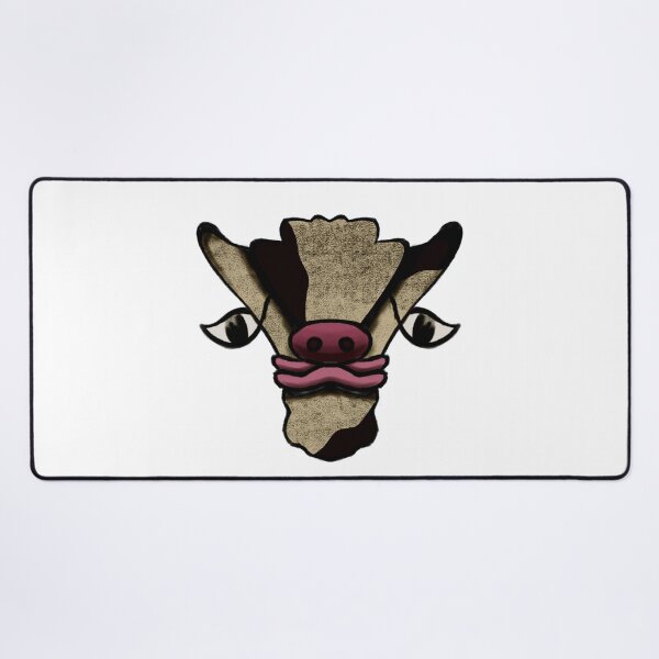 Item preview, Cute Cow Face Textured Tan – Farm Animal Sticker Art designed and sold by davidmalec.