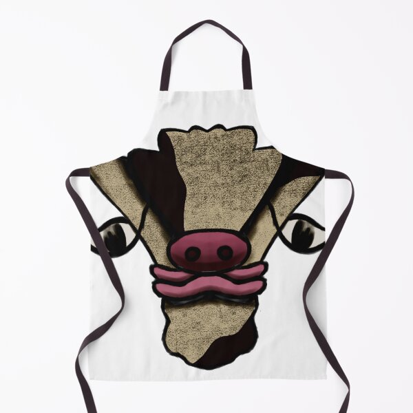 Item preview, Cute Cow Face Textured Tan – Farm Animal Sticker Art designed and sold by davidmalec.