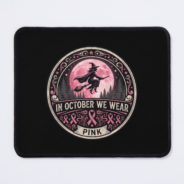 Item preview, halloween witch pink, Pink Awareness Fighter, In October We Wear Pink designed and sold by world+167.