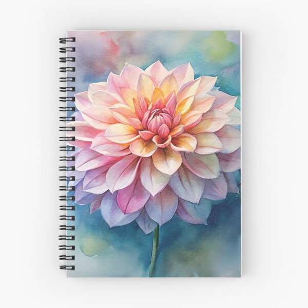 Item preview, Watercolor Dahlia – Elegant Floral Botanical Art designed and sold by Amsafjol.