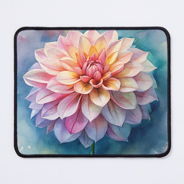 Item preview, Watercolor Dahlia – Elegant Floral Botanical Art designed and sold by Amsafjol.