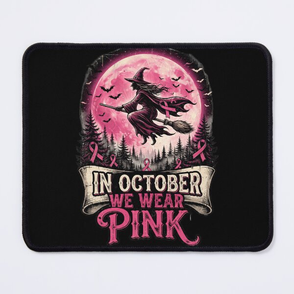 Item preview, halloween witch pink, Pink Awareness Fighter, In October We Wear Pink designed and sold by world+167.