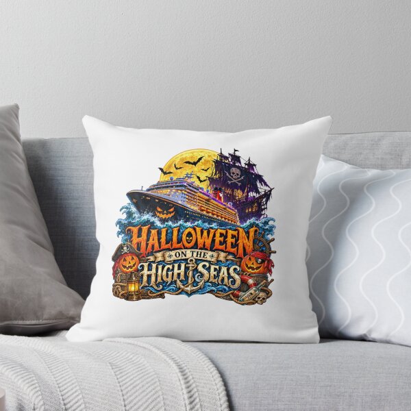Item preview, Halloween On The High Seas Spooky Cruise Vacation Pirate Ship Graphic designed and sold by PixelForge Studio2.
