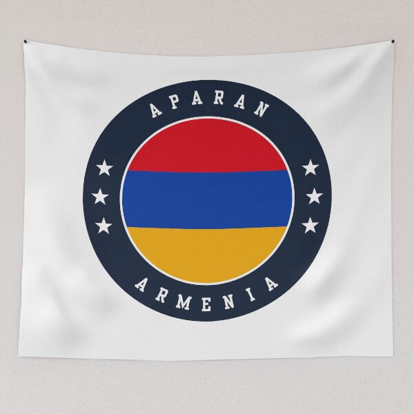 Item preview, Aparan Armenia Armenian Flag Souvenir Round Badge Crest designed and sold by jeshands.