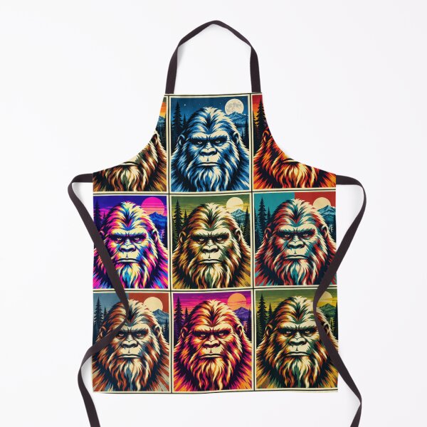 Item preview, Bigfoot Sasquatch 9 Faces Retro Wilderness Pop Art designed and sold by Swanny's Custom T-shirt and Gift Designs.