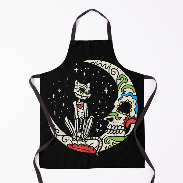 Item preview, Sugar Skull Cat Moon Dia De Los Muertos Halloween Shirt designed and sold by KeyClothesline.