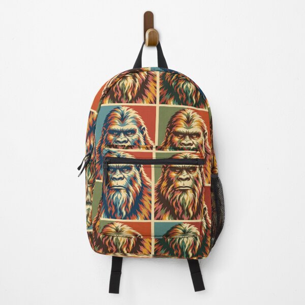 Item preview, Bigfoot Sasquatch 4 Faces Retro Wilderness Pop Art designed and sold by Swanny's Custom T-shirt and Gift Designs.