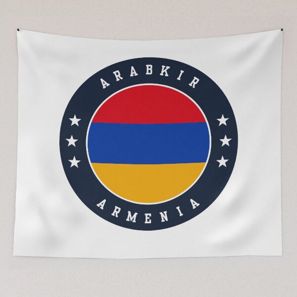 Item preview, Arabkir Yerevan Armenia Armenian Flag Souvenir Round Badge Crest designed and sold by jeshands.