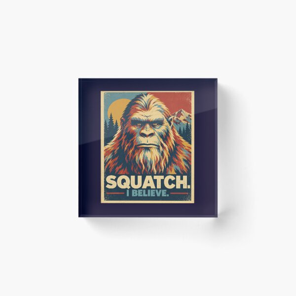 Item preview, Sasquatch I Believe Vintage Retro Bigfoot designed and sold by Swanny's Custom T-shirt and Gift Designs.