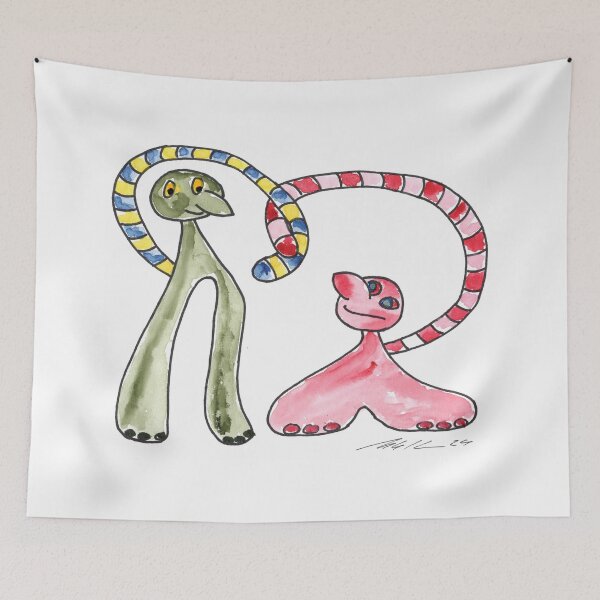 Item preview, Ringtail Aliens - Ringelschwanz-Alien - Love - Liebe - Valentinstag - Valentines Day designed and sold by Anke‘s Bazaar.