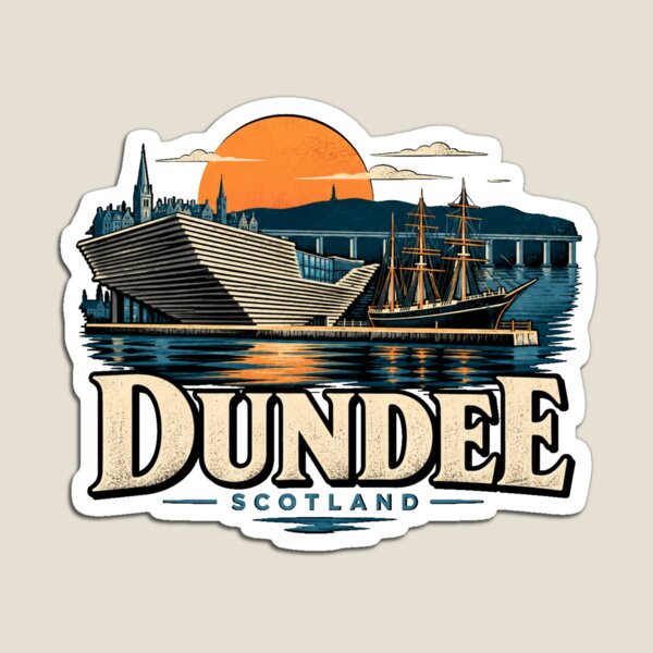 Item preview, Vintage Dundee Scotland UK Travel Souvenir Landmark Gift designed and sold by MichaeIRellov.