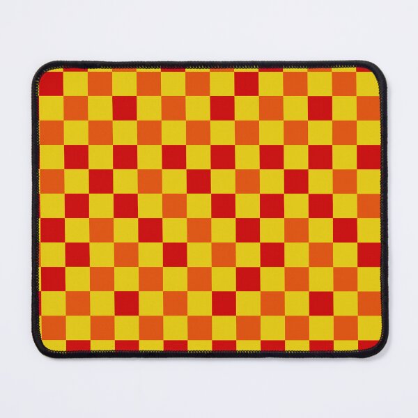 Item preview, Red Orange and Yellow Checkered Design designed and sold by PatternTitan.