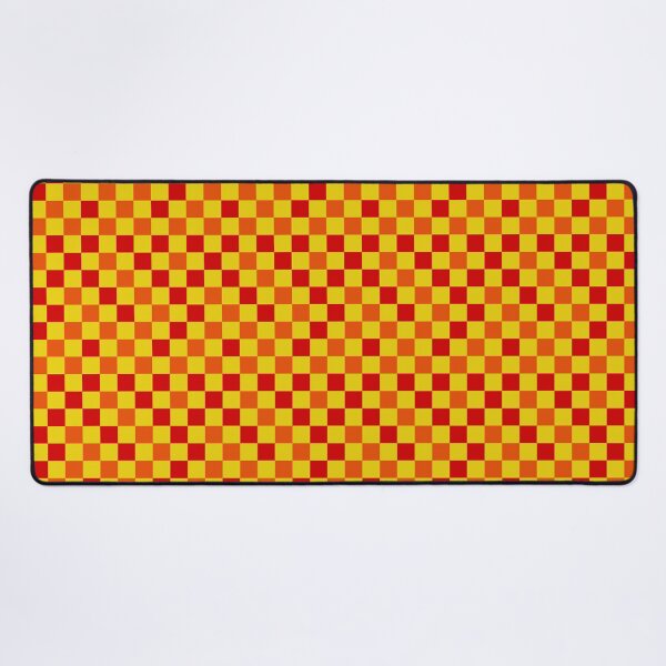 Item preview, Red Orange and Yellow Checkered  Design   designed and sold by PatternTitan.