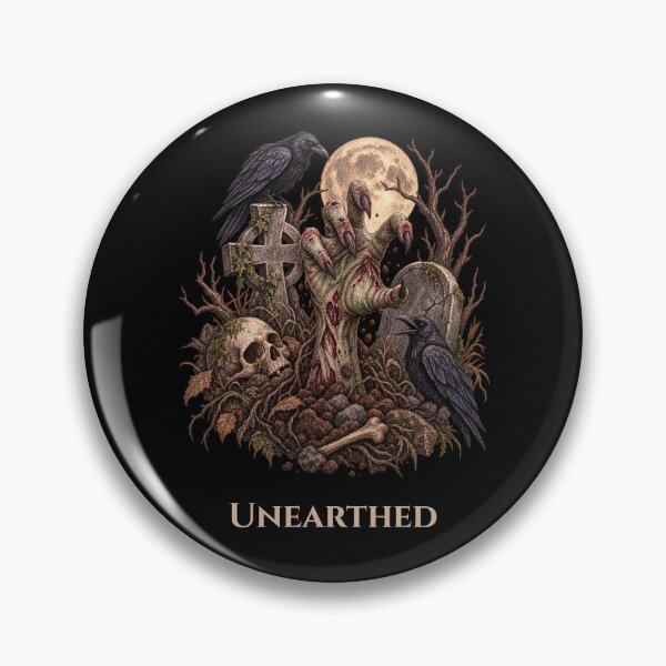Item preview, Unearthed Zombie Hand Cemetery Gothic designed and sold by mycute-stickers.