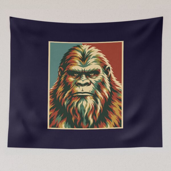 Item preview, Bigfoot Sasquatch Retro Wilderness Pop Art designed and sold by Swanny's Custom T-shirt and Gift Designs.