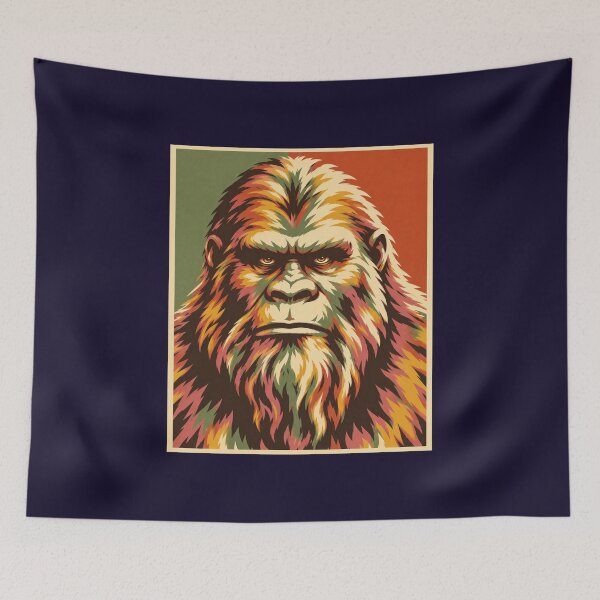 Item preview, Bigfoot Sasquatch Retro Wilderness Pop Art designed and sold by Swanny's Custom T-shirt and Gift Designs.