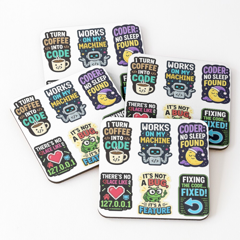 Item preview, Coasters (Set of 4) designed and sold by aysenism.