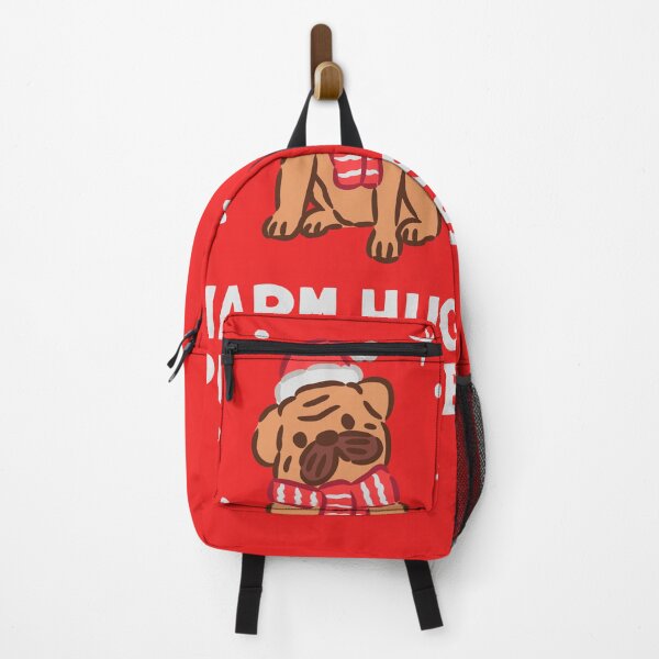 Item preview, Cute Pug Dog wearing Santa Hat and Winter Scarf designed and sold by monkik.