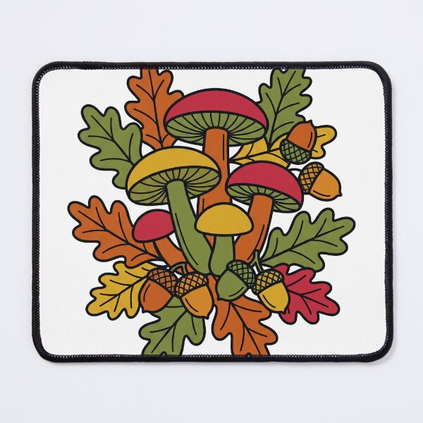 Item preview, Vibrant Autumn Forest Mushroom Cluster designed and sold by seunghus.