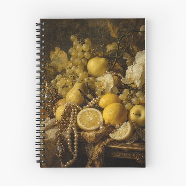 Item preview, Baroque Golden Still Life Lemons Orchids Pearls Canvas Art designed and sold by DMarquiseArt.