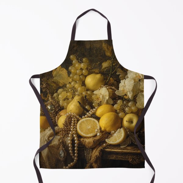 Item preview, Baroque Golden Still Life Lemons Orchids Pearls Canvas Art designed and sold by DMarquiseArt.
