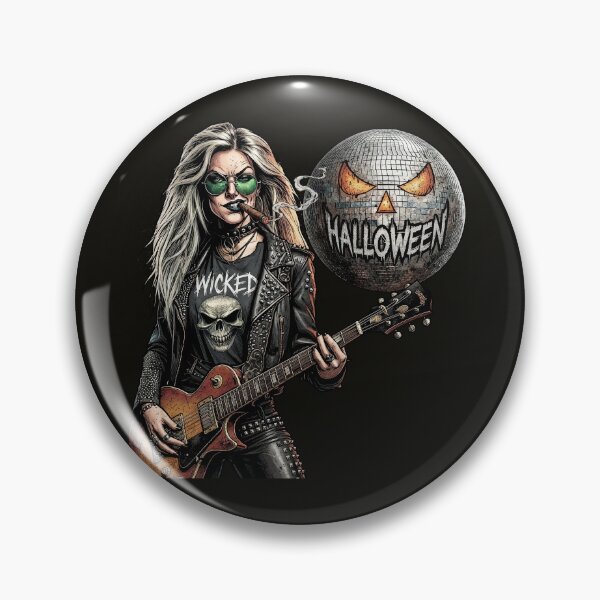 Item preview, Halloween Wicked Guitarist Punk Rock Woman designed and sold by Voodoo Store Paranormal Collections.