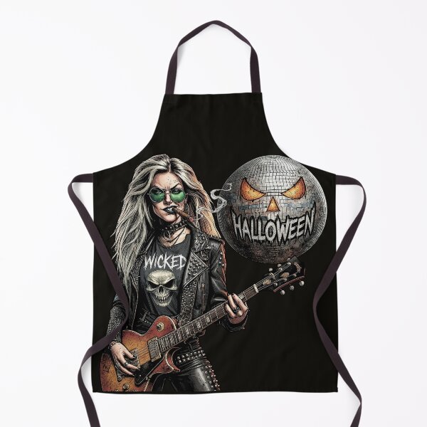Item preview, Halloween Wicked Guitarist Punk Rock Woman designed and sold by Voodoo Store Paranormal Collections.