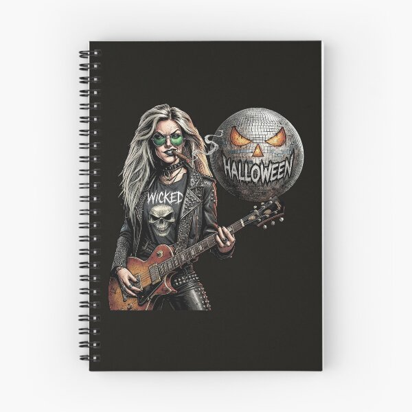 Item preview, Halloween Wicked Guitarist Punk Rock Woman designed and sold by Voodoo Store Paranormal Collections.