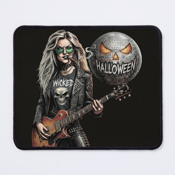 Item preview, Halloween Wicked Guitarist Punk Rock Woman designed and sold by Voodoo Store Paranormal Collections.