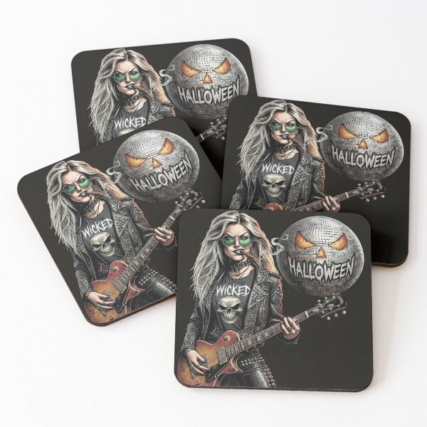 Item preview, Halloween Wicked Guitarist Punk Rock Woman designed and sold by Voodoo Store Paranormal Collections.