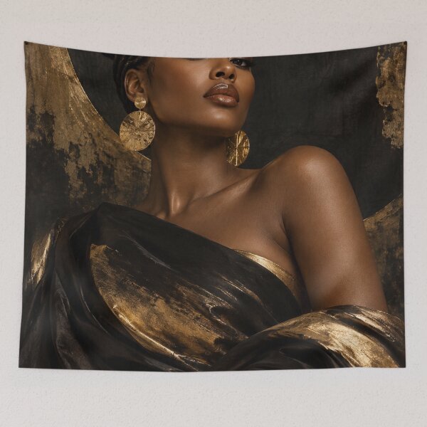 Item preview, The Crown — Luxury Black Queen Fine Art Portrait designed and sold by Ettevehs.