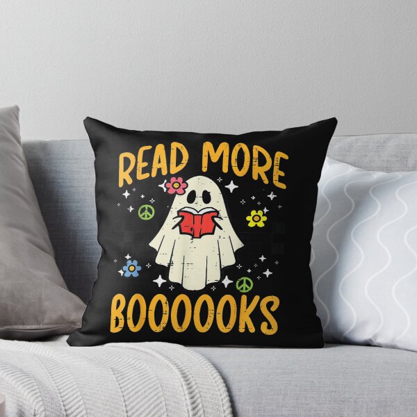 Item preview, Read More Books Ghost Retro Halloween Teacher Shirt designed and sold by starmuffsre.