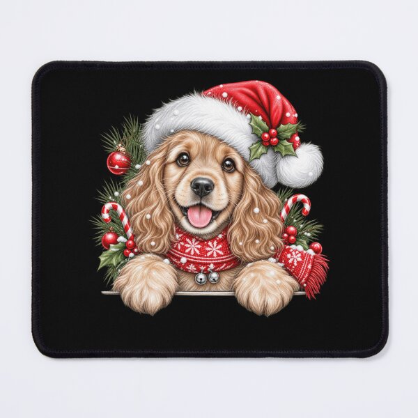Item preview, English Cocker Spaniel Dog Christmas Santa Hat designed and sold by RuperDelois.