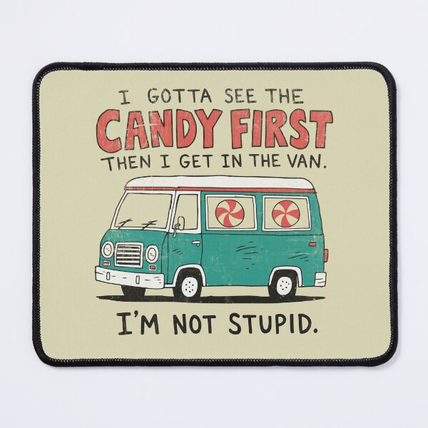 Item preview, Candy Van Caution Humor – Retro Sarcastic Quote designed and sold by Studio Bootleg.