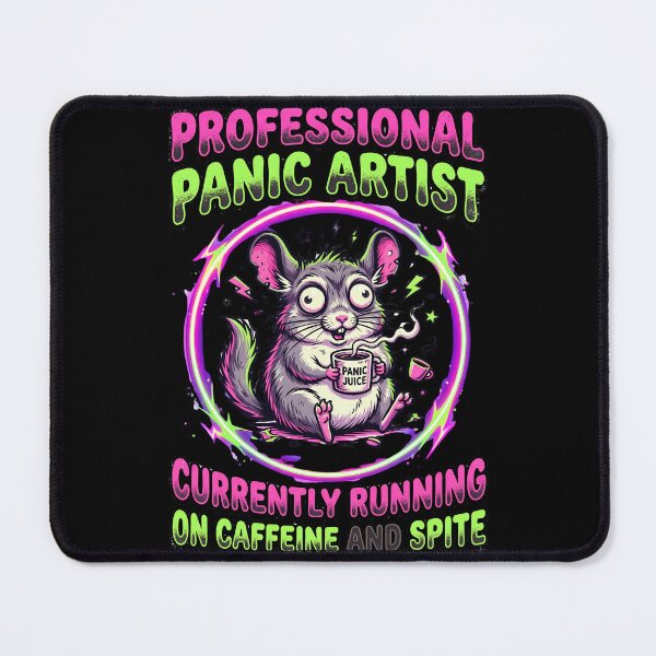 Item preview, Professional Panic Artist Running on Caffeine and Spite designed and sold by 4Titik.